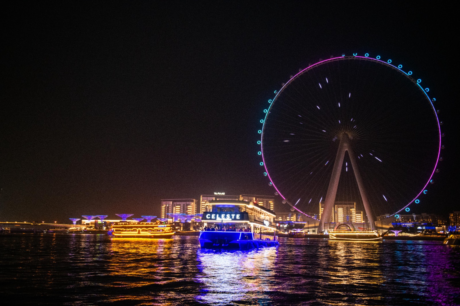 Dhow Cruise in Dubai Marina alcohol main deck