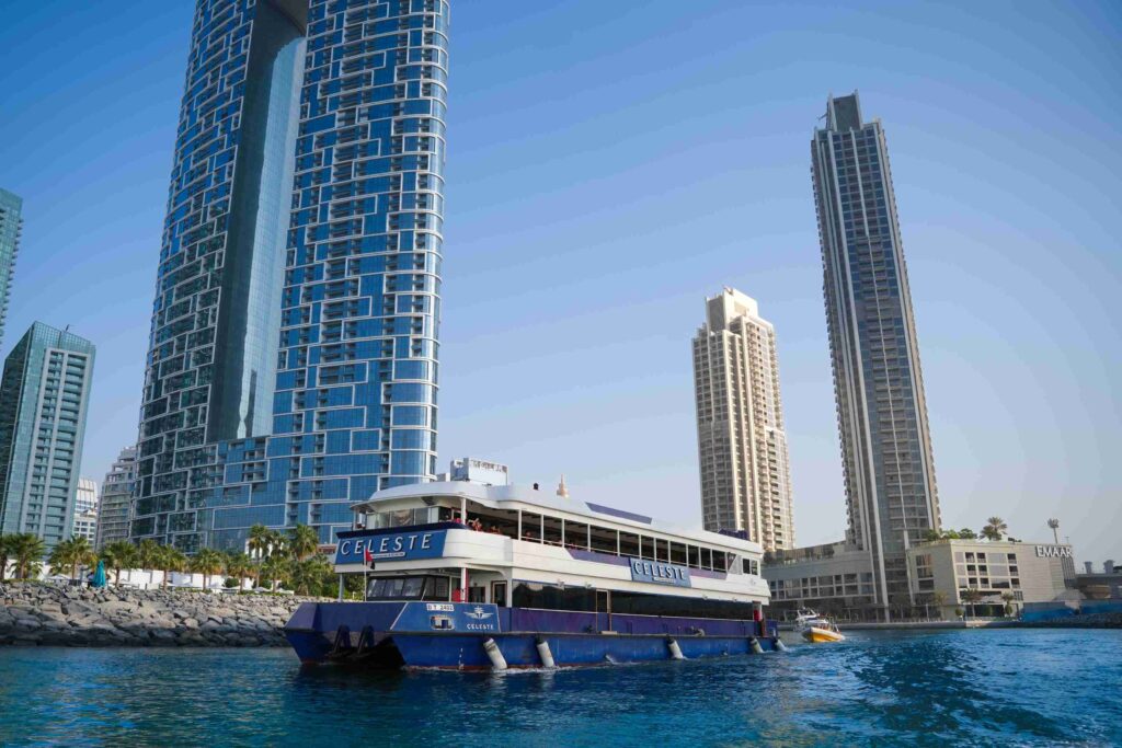 dubai marina sunset cruise floating on water